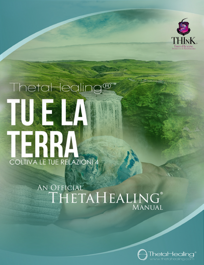 Handbuchcover „TU E LA TERRA“ (Theta Healing), offizielles Manual
