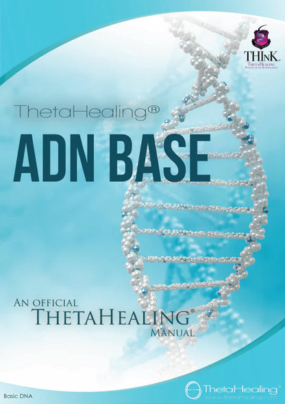 Buchcover mit DNA-Doppelhelix und Aufschrift „ADN BASE“