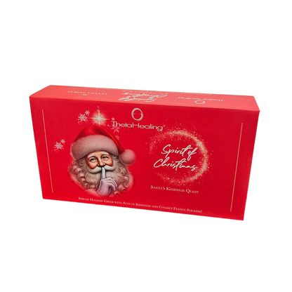 Rote Weihnachts-Spielbox „Spirit of Christmas“ mit Santa-Frontmotiv