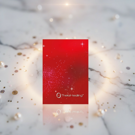 ThetaHealing Rotes Notizbuch mit Engelsflügelaufdruck