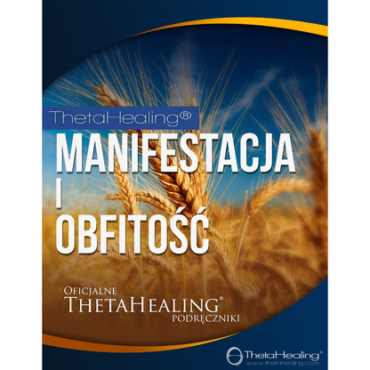 Handbuch-Exemplar mit Cover „MANIFESTACJA I OBFITOSC“ von ThetaHealing®