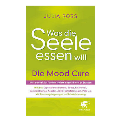 Nahansicht Buchcover: grüner Hintergrund, weiße große Schrift, violette Zeile, Klett-Cotta.