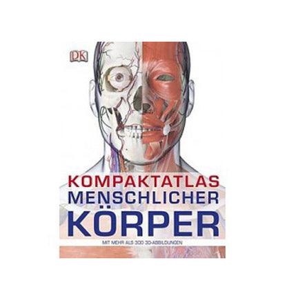 Buchcover: Kompaktatlas menschlicher Körper mit Anatomie-Gesichtszeichnung