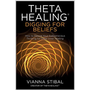 Buch: ThetaHealing® Digging for Beliefs, orange Kreislinien, Vianna Stibal