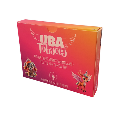 Kartenspiel-Box UBA Tobacca mit buntem Cover und Tiermotiven