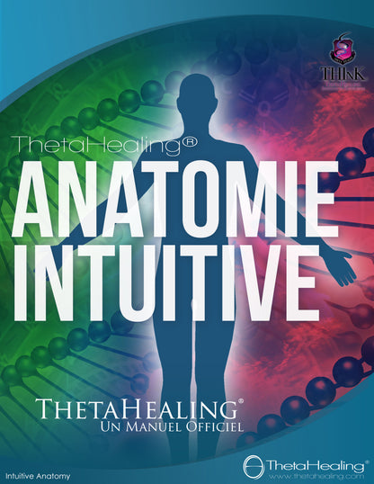 ThetaHealing Handbuch „ANATOMIE“ mit großer Schrift und menschlicher Silhouette