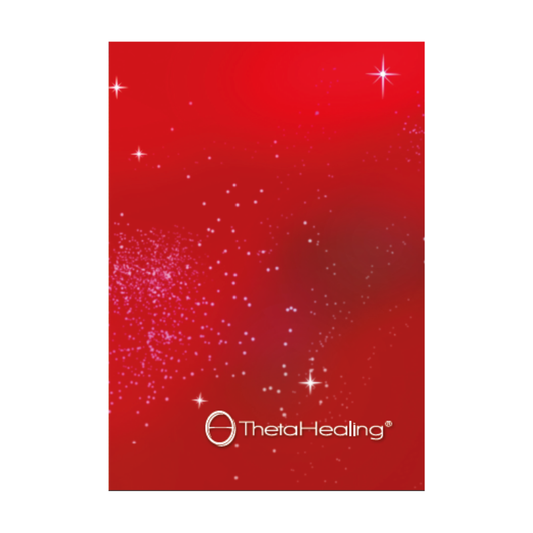 ThetaHealing Rotes Notizbuch mit Engelsflügelaufdruck