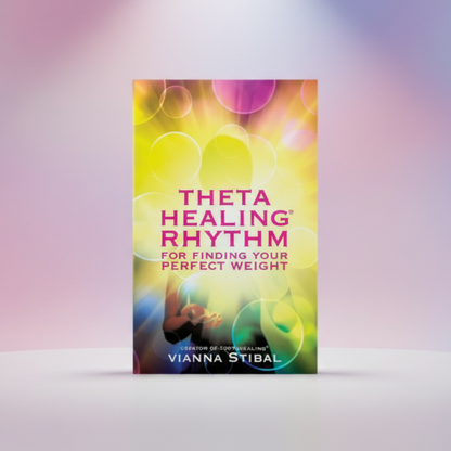 ThetaHealing RHYTHM Buch, mehrfarbiges Cover mit Schriftzug und Vianna Stibal