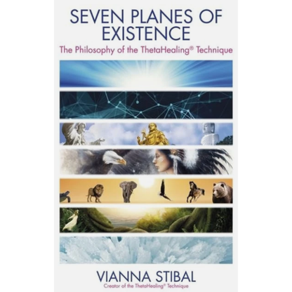 Buch „Seven Planes of Existence“: Titel und mehrteilige Illustrationen auf Cover