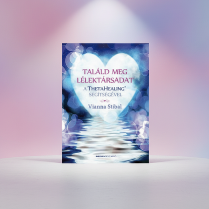 Buchcover mit blauem Herzmotiv, Wasserreflexionen und Schriftzug ThetaHealing®
